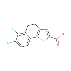 O=C(O)c1cc2c(s1)-c1ccc(Cl)c(Cl)c1CC2 ZINC000653707463