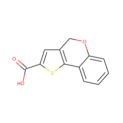 O=C(O)c1cc2c(s1)-c1ccccc1OC2 ZINC000002650671