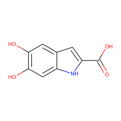 O=C(O)c1cc2cc(O)c(O)cc2[nH]1 ZINC000000901972