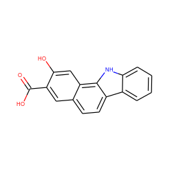 O=C(O)c1cc2ccc3c4ccccc4[nH]c3c2cc1O ZINC000001689062