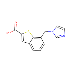 O=C(O)c1cc2cccc(Cn3ccnc3)c2s1 ZINC000029391508