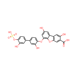 O=C(O)c1cc2oc3c(Oc4ccc(-c5ccc(OS(=O)(=O)O)c(O)c5)cc4O)cc(O)cc3c2cc1O ZINC000028971733