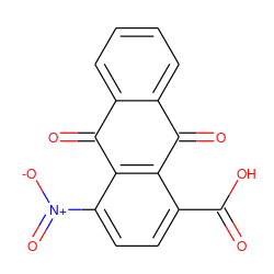 O=C(O)c1ccc([N+](=O)[O-])c2c1C(=O)c1ccccc1C2=O ZINC000004747220