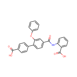 O=C(O)c1ccc(-c2ccc(C(=O)Nc3ccccc3C(=O)O)cc2Oc2ccccc2)cc1 ZINC000013611203