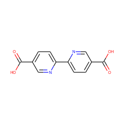 O=C(O)c1ccc(-c2ccc(C(=O)O)cn2)nc1 ZINC000005017776