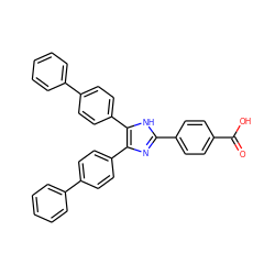 O=C(O)c1ccc(-c2nc(-c3ccc(-c4ccccc4)cc3)c(-c3ccc(-c4ccccc4)cc3)[nH]2)cc1 ZINC000002921281