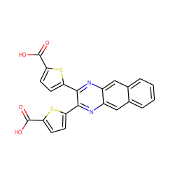 O=C(O)c1ccc(-c2nc3cc4ccccc4cc3nc2-c2ccc(C(=O)O)s2)s1 ZINC000028471212