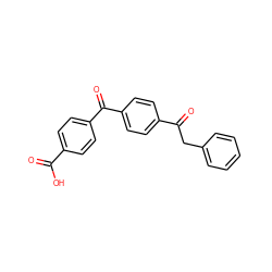 O=C(O)c1ccc(C(=O)c2ccc(C(=O)Cc3ccccc3)cc2)cc1 ZINC000013740025