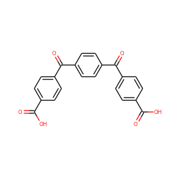 O=C(O)c1ccc(C(=O)c2ccc(C(=O)c3ccc(C(=O)O)cc3)cc2)cc1 ZINC000001640789