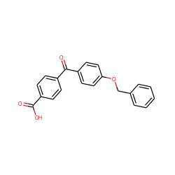 O=C(O)c1ccc(C(=O)c2ccc(OCc3ccccc3)cc2)cc1 ZINC000013679775