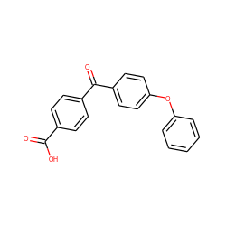 O=C(O)c1ccc(C(=O)c2ccc(Oc3ccccc3)cc2)cc1 ZINC000013679787