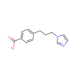 O=C(O)c1ccc(CCCn2ccnc2)cc1 ZINC000036242039