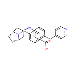 O=C(O)c1ccc(CN2[C@H]3CC[C@@H]2C[C@H](Nc2ccc(Cc4ccncc4)cc2)C3)cc1 ZINC000100079453