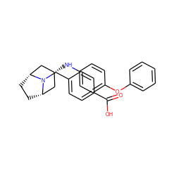 O=C(O)c1ccc(CN2[C@H]3CC[C@@H]2C[C@H](Nc2ccc(Oc4ccccc4)cc2)C3)cc1 ZINC000101180561