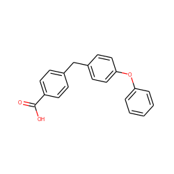 O=C(O)c1ccc(Cc2ccc(Oc3ccccc3)cc2)cc1 ZINC000013740028