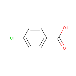 O=C(O)c1ccc(Cl)cc1 ZINC000000156865