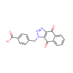 O=C(O)c1ccc(Cn2nnc3c2C(=O)c2ccccc2C3=O)cc1 ZINC000473152839