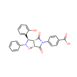 O=C(O)c1ccc(N2C(=O)[C@@H]3[C@@H](ON(c4ccccc4)[C@H]3c3ccccc3O)C2=O)cc1 ZINC000101521021