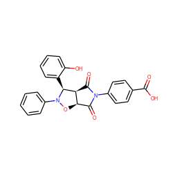 O=C(O)c1ccc(N2C(=O)[C@H]3ON(c4ccccc4)[C@@H](c4ccccc4O)[C@H]3C2=O)cc1 ZINC000084671640