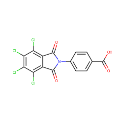 O=C(O)c1ccc(N2C(=O)c3c(Cl)c(Cl)c(Cl)c(Cl)c3C2=O)cc1 ZINC000004119340