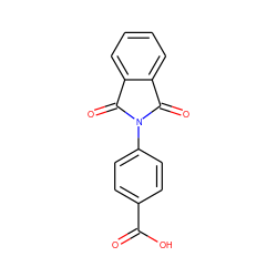 O=C(O)c1ccc(N2C(=O)c3ccccc3C2=O)cc1 ZINC000000186368