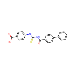 O=C(O)c1ccc(NC(=S)NC(=O)c2ccc(-c3ccccc3)cc2)cc1 ZINC000000679073