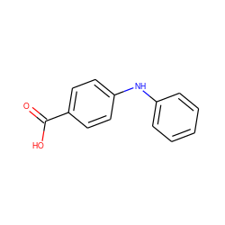 O=C(O)c1ccc(Nc2ccccc2)cc1 ZINC000001601737