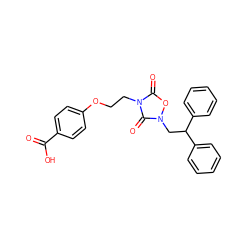 O=C(O)c1ccc(OCCn2c(=O)on(CC(c3ccccc3)c3ccccc3)c2=O)cc1 ZINC000036310650