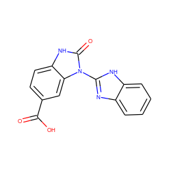 O=C(O)c1ccc2[nH]c(=O)n(-c3nc4ccccc4[nH]3)c2c1 ZINC001772599358