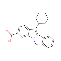 O=C(O)c1ccc2c(C3CCCCC3)c3n(c2c1)Cc1ccccc1-3 ZINC000036350481