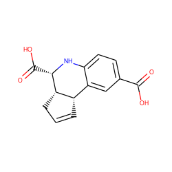 O=C(O)c1ccc2c(c1)[C@@H]1C=CC[C@@H]1[C@H](C(=O)O)N2 ZINC000004131735