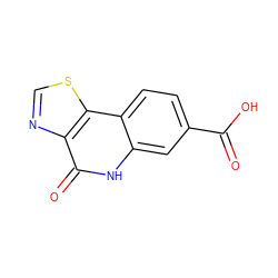 O=C(O)c1ccc2c(c1)[nH]c(=O)c1ncsc12 ZINC000116213385