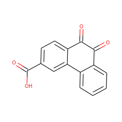 O=C(O)c1ccc2c(c1)-c1ccccc1C(=O)C2=O ZINC000013862824