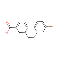 O=C(O)c1ccc2c(c1)CCc1cc(Br)ccc1-2 ZINC000013761808