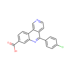 O=C(O)c1ccc2c(c1)nc(-c1ccc(Cl)cc1)c1ccncc12 ZINC000059222766