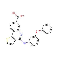 O=C(O)c1ccc2c(c1)nc(Nc1cccc(Oc3ccccc3)c1)c1ccsc12 ZINC000167763467