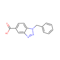 O=C(O)c1ccc2c(c1)nnn2Cc1ccccc1 ZINC000013681563