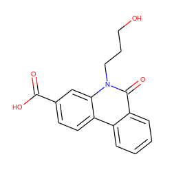 O=C(O)c1ccc2c3ccccc3c(=O)n(CCCO)c2c1 ZINC000199791993