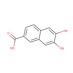 O=C(O)c1ccc2cc(O)c(O)cc2c1 ZINC000006535079