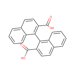 O=C(O)c1ccc2ccccc2c1-c1c(C(=O)O)ccc2ccccc12 ZINC000000119674