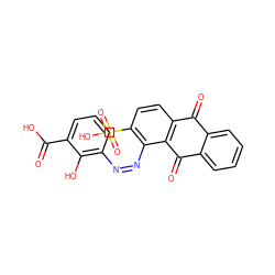 O=C(O)c1cccc(/N=N\c2c(S(=O)(=O)O)ccc3c2C(=O)c2ccccc2C3=O)c1O ZINC000013099340