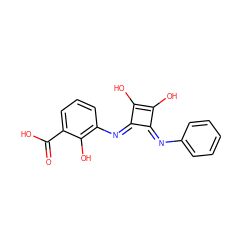 O=C(O)c1cccc(/N=c2\c(O)c(O)\c2=N/c2ccccc2)c1O ZINC000036143767