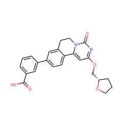 O=C(O)c1cccc(-c2ccc3c(c2)CCn2c-3cc(OC[C@@H]3CCCO3)nc2=O)c1 ZINC000209704641