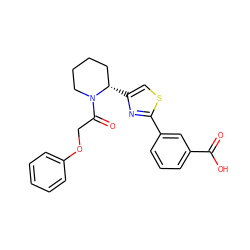 O=C(O)c1cccc(-c2nc([C@H]3CCCCN3C(=O)COc3ccccc3)cs2)c1 ZINC000118601057