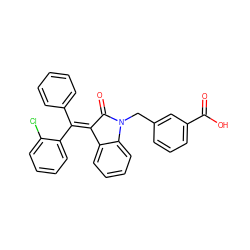 O=C(O)c1cccc(CN2C(=O)/C(=C(\c3ccccc3)c3ccccc3Cl)c3ccccc32)c1 ZINC000096270367