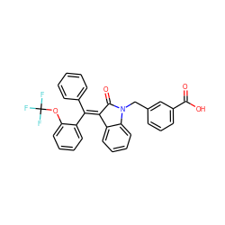 O=C(O)c1cccc(CN2C(=O)/C(=C(\c3ccccc3)c3ccccc3OC(F)(F)F)c3ccccc32)c1 ZINC000096270365