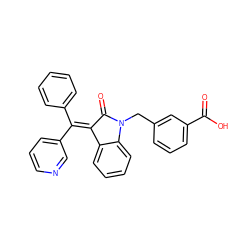 O=C(O)c1cccc(CN2C(=O)/C(=C(\c3ccccc3)c3cccnc3)c3ccccc32)c1 ZINC000096270364