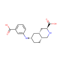 O=C(O)c1cccc(N[C@H]2CC[C@H]3CN[C@H](C(=O)O)C[C@H]3C2)c1 ZINC000096939186