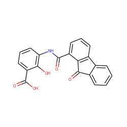 O=C(O)c1cccc(NC(=O)c2cccc3c2C(=O)c2ccccc2-3)c1O ZINC000095563478