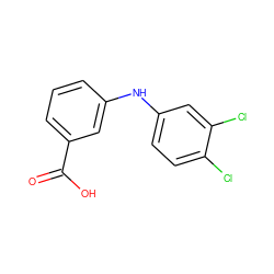 O=C(O)c1cccc(Nc2ccc(Cl)c(Cl)c2)c1 ZINC001772619399